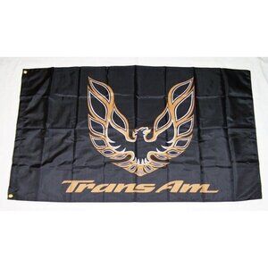 TRANS AM 3'X5' FLAG BANNER GM PONTIAC FIREBIRD GARAGE WALL MAN CAVE RACING SHOP
